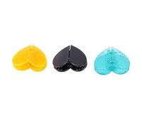 Bewinner Fermagli per Capelli Magnetici a Forma di Cuore Forte Tenuta Antiscivolo per Donne Acconciature Arancione Blu Nero Set 3 Pezzi per un Uso Quotidiano Versatile