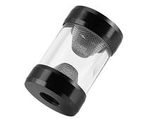 Bewinner Filtro di Raffreddamento 'acqua G1/4 Filtro di Raffreddamento con Schermo Fine di Precisione per Serbatoio della Pompa del Computer, Filtrazione Stabile, Adatto per Tubo di 'acqua (BLACK)
