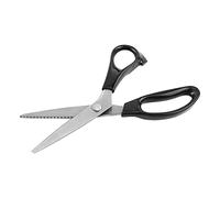 Bewinner Forbici Professionali per Tessuti, Forbici con Bordo Triangolare con Denti da 3/4/5/7 Mm, Cesoie per Sartoria e Artigianato in Acciaio Inossidabile, Lunghezza 23 Cm (4mm)