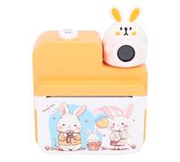 Bewinner Fotocamera Digitale con Stampa Istantanea 1080P con funzionalità e 3 Rotoli di Carta da Stampa per Eventi Memorabili (YELLOW)