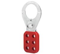 Bewinner Gancio di Bloccaggio con Isolamento in Acciaio e Plastica, Design a Sei Fori per la Sicurezza Industriale, Diametro Interno della Ganascia di 1,5 Pollici, Materiale Anti-leva Ad Alta