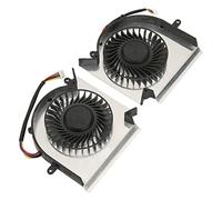 Bewinner GP75 GL75 WE75 GP63 GL63 GV63 GL73VR CPU GPU Ventola di Raffreddamento 4 Pin DC 5 V 0,55 A Ventola di Ricambio per Laptop Migliore Dissipazione del Calore in Lega di Alluminio (CPU