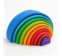 Bewinner Grimms Blocchi Impilabili in Legno Colorati Giocattolo Che Nidifica per il Gioco Educativo dei Bambini
