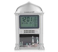 Bewinner HA-4002 Azan Orologio Digitale, Orologio da Parete Automatico Islamico, Multifunzionale Orologio Musulmana da Tavolo Preghiera/Calendario/Allarme, Orologio Di Retroilluminazione