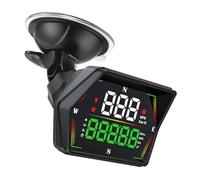 Bewinner Head-up Display Universale per Auto, Tachimetro GPS con Avviso di velocità Eccessiva e Affaticamento, Dati di Velocità/ora/viaggio in Tempo Reale, Direzione dell'altimetro, Interruttore