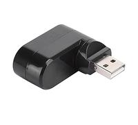 Bewinner Hub USB 2.0 a 3 Porte, Splitter Docking Station Portatile Sottile e Girevole per Laptop, Stampante, Disco Rigido, Mouse, Tastiera, (BLACK)
