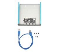 Bewinner Hub USB 3.0 con Pannello Frontale a 4 Porte, Hub USB con Pannello Frontale in Metallo da 5 Gbps con Cavo USB 3.0, Supporto per Ricarica Rapida BC1.2, 148 Mm X 42 Mm per PC,