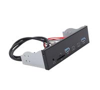 Bewinner Hub USB 3.2 Gen 1 da 5,25 Pollici Sul Pannello Frontale con 2 Porte USB e Porte di Tipo C, Jack per Cuffie, Slot per Scheda di Memoria per Custodia del PC Alloggiamento per unità Ottica,