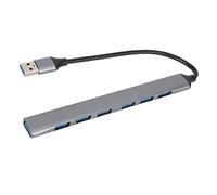 Bewinner Hub USB 7 in 1 con 1 Porta USB 3.0 e 6 Porte 2.0, Docking Station in Alluminio per PC Laptop, Trasferimento Dati Ad Alta velocità, Splitter Portatile Compatto per unità Flash Mouse