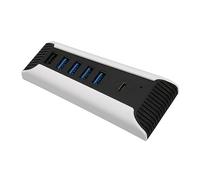Bewinner Hub USB a 5 Porte per Console, Hub di Espansione Ad Alta velocità con 4 Porte USB 2.0, 1 Porta di Ricarica Rapida e 1 Porta -C, Adattatore Splitter Plug and Play per