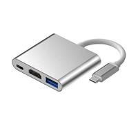 Bewinner Hub USB C 5 Gbps, Adattatore Multiporta 3 in 1 SuperSpeed USB 5 Gbps Tipo C con Interfaccia Multimediale HD, USB 3.0, Porta PD da 100 W, Adattatore Splitter USB, Dock USB C per