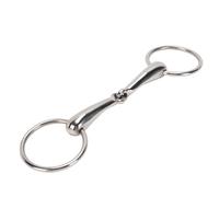 Bewinner in Acciaio Inox per Cavallo, 290mm, Snaffle Anti-Morsicatura | Filetto per cavallo a bocca liscia per fattoria, punta in metallo resistente alla ruggine con design snodato