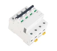Bewinner Interruttore Automatico Miniaturizzato 4P 20A 400 V CA, Interruttore Automatico Ritardante di PA66 con Protezione da Cortocircuito, IEC60898-1 per Scatola di Distribuzione di Edifici (25A)