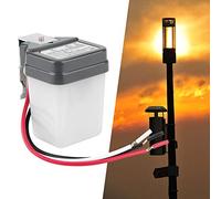 Bewinner Interruttore di Controllo della Luce 220VAC per Lampione Stradale, Sensore Fotocellula Automatico Dal Tramonto all'alba, Illuminazione Cortile Tipo Q, Carico Al Tungsteno 1800W, Controller