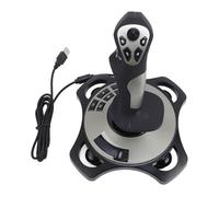 Bewinner Joystick Controller USB per Simulatore di Volo Cablato con Vibrazione e Acceleratore, Compatibile con 7 8 10 11, Dispone di 12 Pulsanti Programmabili e Impugnatura Ergonomica