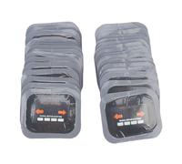 Bewinner Kit Toppe per Riparazione Pneumatici 40 Pezzi, Toppa Radiale per Pneumatici 65x80 Mm con Materiale in Gomma per Riparazione Forature di Auto, Moto, Camion