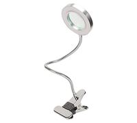 Bewinner Lampada da Scrivania con Ingrandimento 500LX, Lampade a Clip USB da 5 V con 18 Chip LED, Morsetto e Collo D'oca Flessibile, Luce D'ingrandimento Dimmerabile in 3 modalità, per