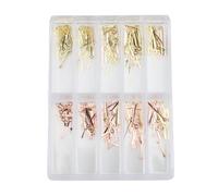 Bewinner Lancette per Orologi Al Quarzo, Ricambio in Metallo Squisito per Movimento 2035 PC21 SL68, 100 Set per Riparatori di Orologi (Oro rosa)