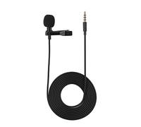 Bewinner Lapel 360 ° Microfono rotante a clip, microfono a condensatore omnidirezionale per Android e Smartphones
