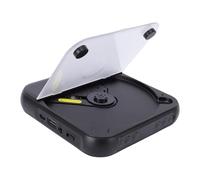 Bewinner Lettore CD Portatile con Doppi Altoparlanti Stereo, Trasmettitore Bluetooth 5.3, Batteria Ricaricabile da 2000 MAh, Display LCD, Ingresso USB AUX, Riproduzione in Loop per Casa, (BLACK)