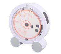 Bewinner Lettore CD Verticale da Tavolo con Display LED, Doppi Altoparlanti HiFi, Bluetooth 5.3, Radio FM, Supporto USB AUX, Funzione Timer, Lettore Musicale Portatile per Ufficio (Colore del legno)