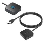 Bewinner Lettore di Impronte Digitali USB per PC Laptop Desktop, Dongle per Scanner Biometrico Veloce Touch a 360° con Supporto 10 11 Hello e Accesso Ai File Crittografati (BLACK)