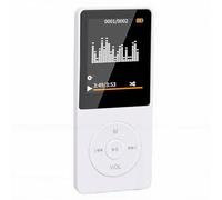 Bewinner Lettore MP3 con Display LCD da 1,8 Pollici, Lettore Musicale HiFi Portatile per lo Sport BT 5.3 Radio FM Wireless Supporto per Libri Elettronici Scheda di Memoria da 128 GB (WHITE)