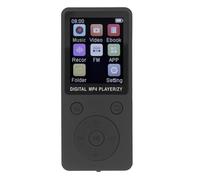Bewinner Lettore MP3 da 32 GB, Bluetooth 5.0, Suono Senza Perdita di Perdita Portatile MP3, Texture Audio Senza Perdita di Hifi, Schermo a Colori da 1,8 Pollici, Dieci Ore di Durata della (BLACK)