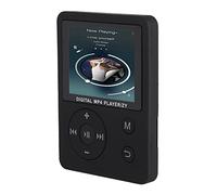 Bewinner Lettore Musicale MP3 MP4 Portatile Sottile e Leggero, Schermo a Colori da 1,8", Supporto Scheda TF da 32 GB, Radio FM, E-book, Riproduzione di 8 Ore, Design a 7 Pulsanti (BLACK)