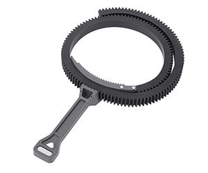 Bewinner Leva Regolabile con Impugnatura per Zoom e Messa a Fuoco con Anello Dentato per Videocamera DSLR, Impugnatura di Messa a Fuoco Durevole in Plastica per Obiettivi da 46 Mm-110 Mm, Modulo
