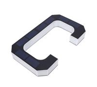 Bewinner Luce Solare per Numero Civico da 9 Pollici, Accensione/spegnimento Automatico Retroilluminato a LED, Supporto a Parete per Esterno IP44 Impermeabile, Moderna Lettera C Nera per Cancello del