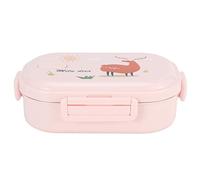 Bewinner Lunch Box Coibentato per Bambini 650ml Box in Acciaio Inossidabile 304 a Prova di Perdite 3 Scomparti Contenitore Giapponese con Cucchiaio, Portatile per la Preparazione dei Pasti per