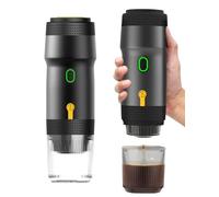 Bewinner Macchina da Caffè Espresso Elettrica 3 in 1 Portatile - Completamente Automatica con Pompa 20 Bar, Senza Fili, Caricatore Auto e USB