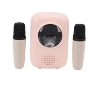 Bewinner Macchina Karaoke, Altoparlante Karaoke Bluetooth Portatile con 2 Microfoni Wireless, 4 Effetti Sonori Divertenti, Luce Notturna Regolabili, Giocattoli per Tutti gli Smartphone,