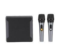 Bewinner Macchina per Karaoke Portatile con Microfoni Wireless |Suono HD da 60 W, Bluetooth 5.3, Batteria da 4000 MAh, modalità TWS e Luci LED per Feste in Casa/all'aperto