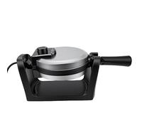 Bewinner Macchina per Waffle Rotante da 1000 W, Piastra per Waffle Belga Antiaderente con Bloccaggio Automatico, Macchina per a Doppia Faccia con Vassoio Antigoccia Rimovibile, Rivestimento in
