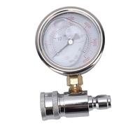 Bewinner Manometro per Idropulitrice 6000PSI, Indicatore di Pressione a Connessione Rapida da 3/8 Pollici Doppia Scala PSI MPa, Manometro in Acciaio Inossidabile per Pompa per Tubo della Lavatrice,