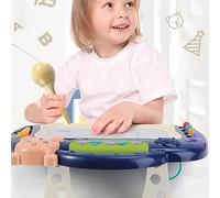 Bewinner Maracas in Legno Non Verniciato per Pittura Personalizzata - Strumento Musicale a Percussione Manuale con Suono Chiaro, Impugnatura Comoda - Giocattolo Educativo per Bambini, Musicoterapia,