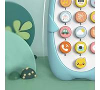 Bewinner Massaggiagengive per Telefono Musicale per Bambini a Forma di Cartone Animato, Giocattoli per Telefono per Bambini in Gomma Morbida per di 1-3 Anni, Materiale ABS Rispettoso Dell'ambiente