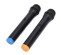 Bewinner Microfonico Wireless Portatile Doppio con Ricevitore 2.4G, Microfoni a Bobina Dinamica per Casa, Conferenze, Presentazioni, Streaming Live, 2 Microfoni e 1 Ricevitore Inclusi