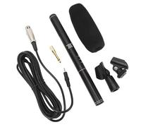 Bewinner Microfono a Condensatore XLR a Pistola, Super Cardioide per | Microfono professionale mini , doppia modalità pickup, corpo interamente in metallo, per interviste, notizie, registrazione