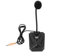 Bewinner Microfono con Riduzione del Rumore del Computer da 3,5 Mm, PC Portatile Desktop Senza Ritardo Microfono Pickup Omnidirezionale a 360 ° per Giochi, Chat Vocale, Karaoke (Testa di
