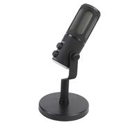 Bewinner Microfono Dinamico, Modello di Raccolta Cardioide Interfaccia XLR USB RGB, Microfono per Voce Vocale Sullo Streaming, Microfono in Metallo in Studio con Muto, Jack per Cuffie