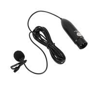 Bewinner Microfono Lavalier XLR con Alimentazione, Microfono Lavalier Omnidirezionale, Microfono Mono da Bavero con Riduzione del Rumore, Microfono Lavalier Esterno per Riprese,