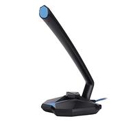 Bewinner Microfono USB per Computer PC, Microfono da Tavolo Omnidirezionale Ad Angolo Regolabile con Pulsante Mute e Indicatore LED per Giochi, Streaming, Podcast, Riunioni Online, Home Studio