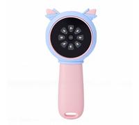 Bewinner Microscopio Digitale per Bambini, Microscopio Portatile in ABS con Schermo da 2 Pollici, Ingrandimento 1000x, 8 Luci LED, Registrazione Foto Video (PINK)
