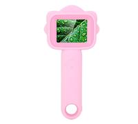 Bewinner Microscopio Digitale Portatile 500X 2MP, Microscopio Digitale Portatile con Schermo da 2,4 Pollici con Luci a LED, USB Ricaricabile per Saldatura, Manutenzione, Ricerca, Compatibile con
