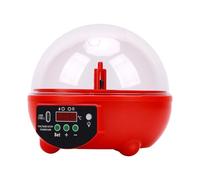 Bewinner Mini Incubatrice per Uova 8W Macchina Automatica per la Cova delle Uova a 6 Fori con Luce a Candela per Pollo Anatra Quaglia Fagiano, Incubatrici ABS per da Cova con Alimentazione USB di