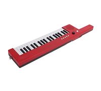 Bewinner Mini Keytar per Organo Elettronico per Chitarra Portatile a 37 Tasti con Polifonia a 32 Note per Strumenti Musicali per L'educazione dei Principianti (BF-3755 rosso)