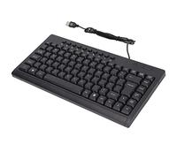 Bewinner Mini Tastiera USB Cablata 95 Tasti, Tastiera per Computer Portatile per PC Desktop Portatile, Piccola Nera Plug and Play per Uso Domestico e Ufficio, Inglese Ergonomica con (Piegaciglia
